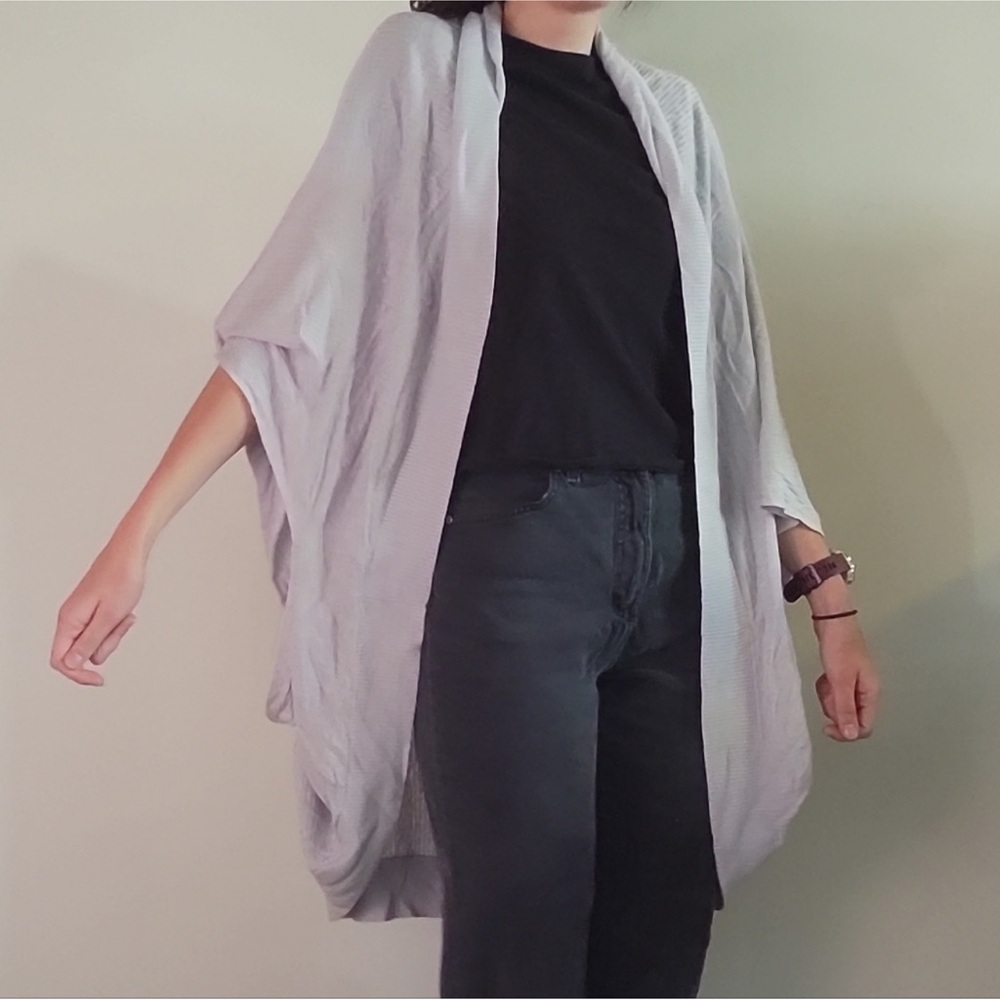 lululemon athletica Light Gray Cardigan sleeveless